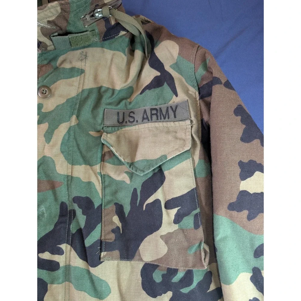 US‎ Army Field Woodland Camo Field Coat Cold Weather Medium Reg.